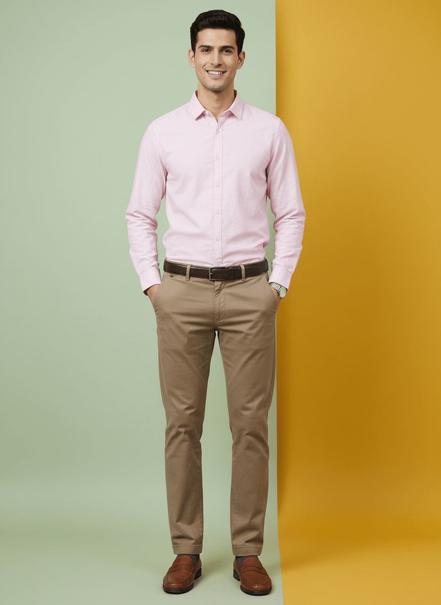 Premium Pink Casual Shirt view 4