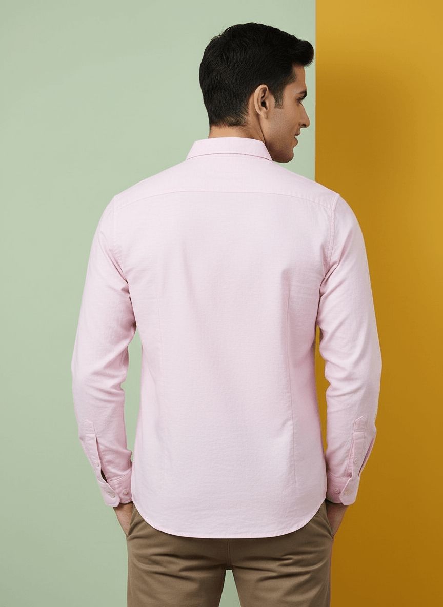 Premium Pink Casual Shirt view 5