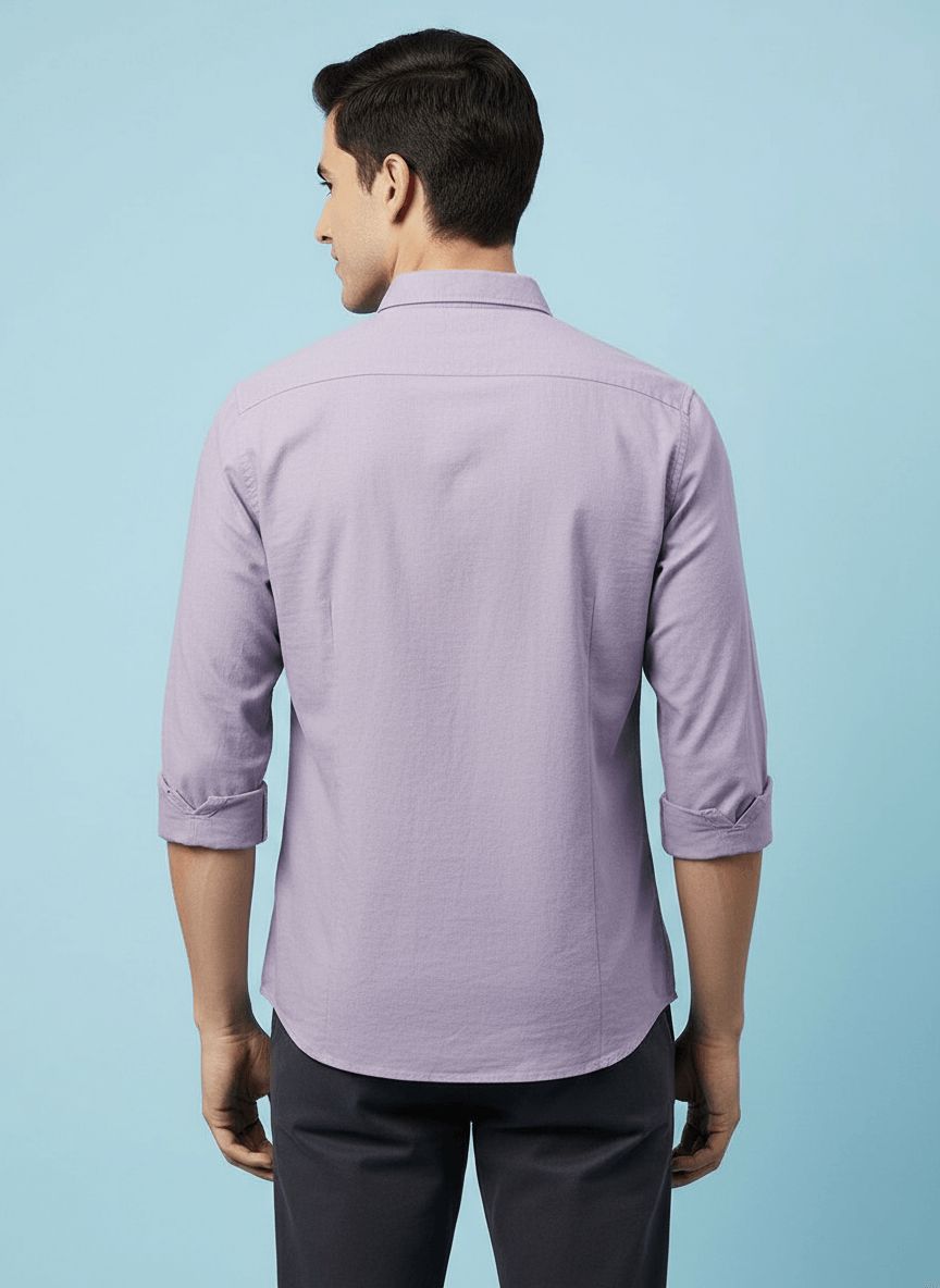 Purple Premium Casual Shirt view 5