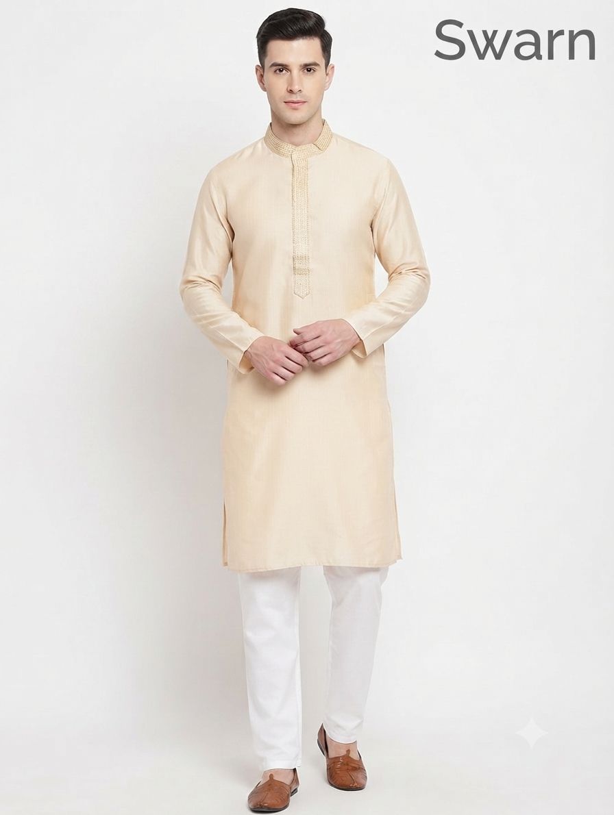 Silk Kurta Swarna view 3