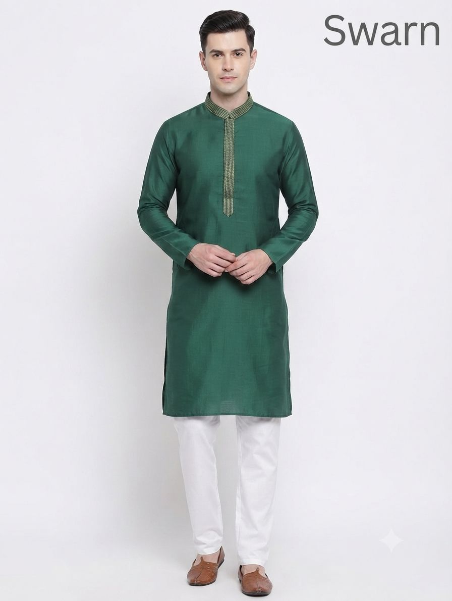 Silk Kurta Swarna view 2