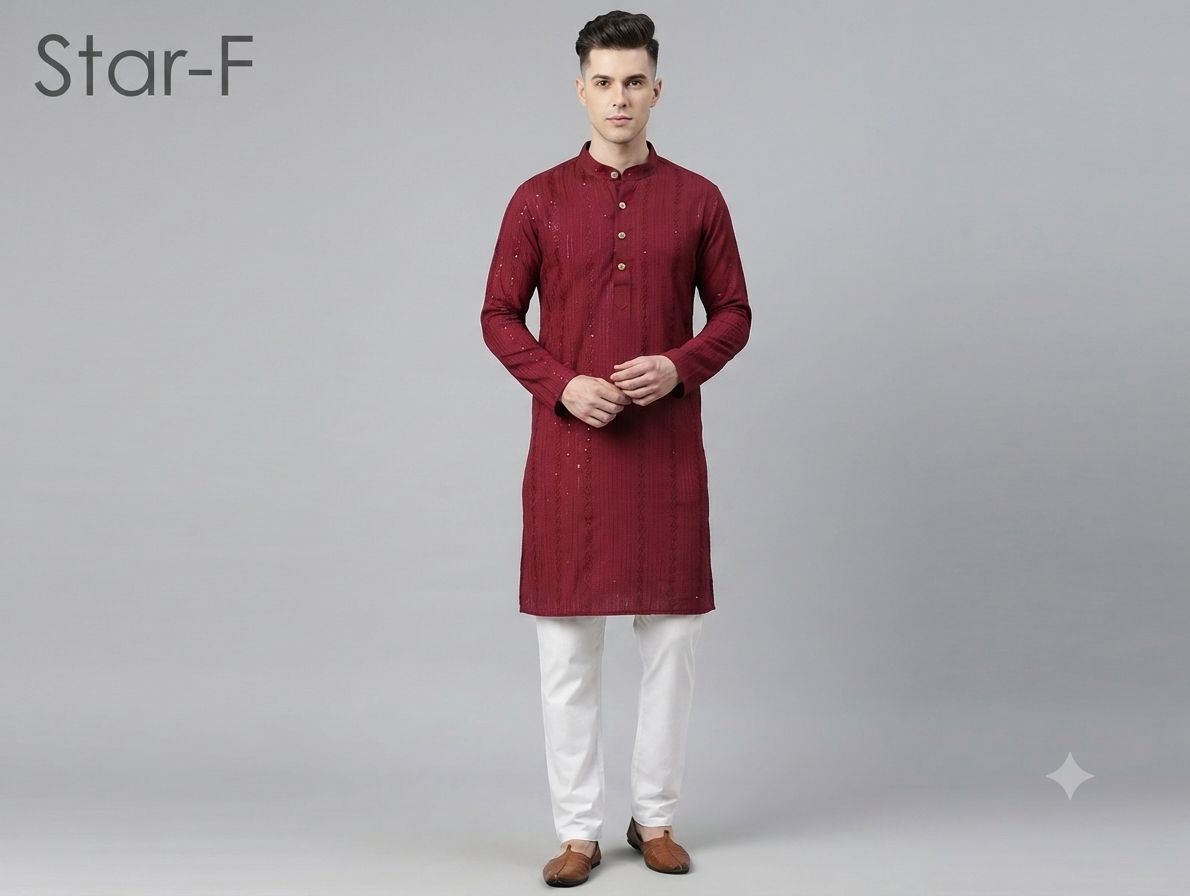 Chikan Kurta Star F view 2