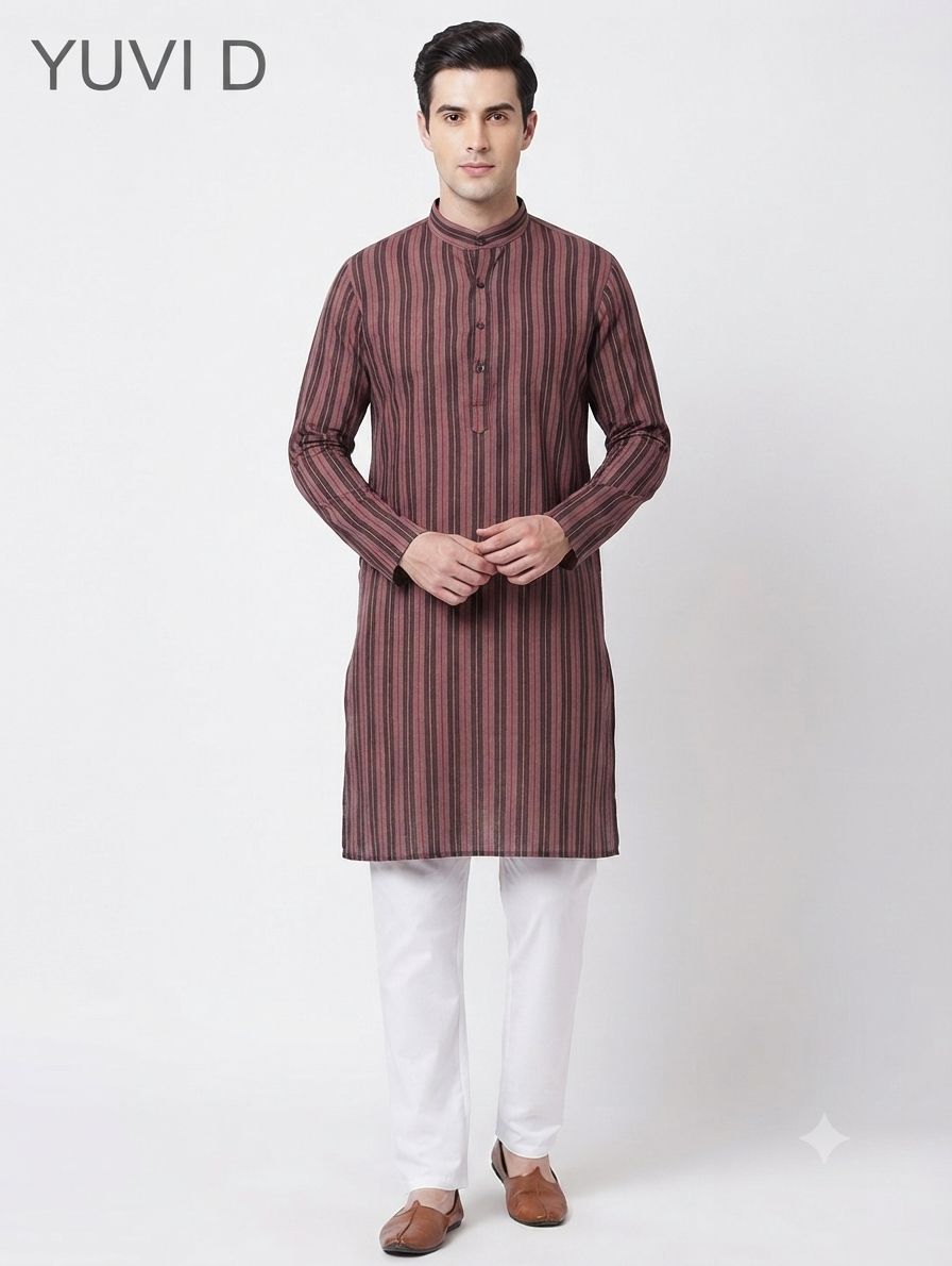 Cotton Kurta Yuvi D view 3