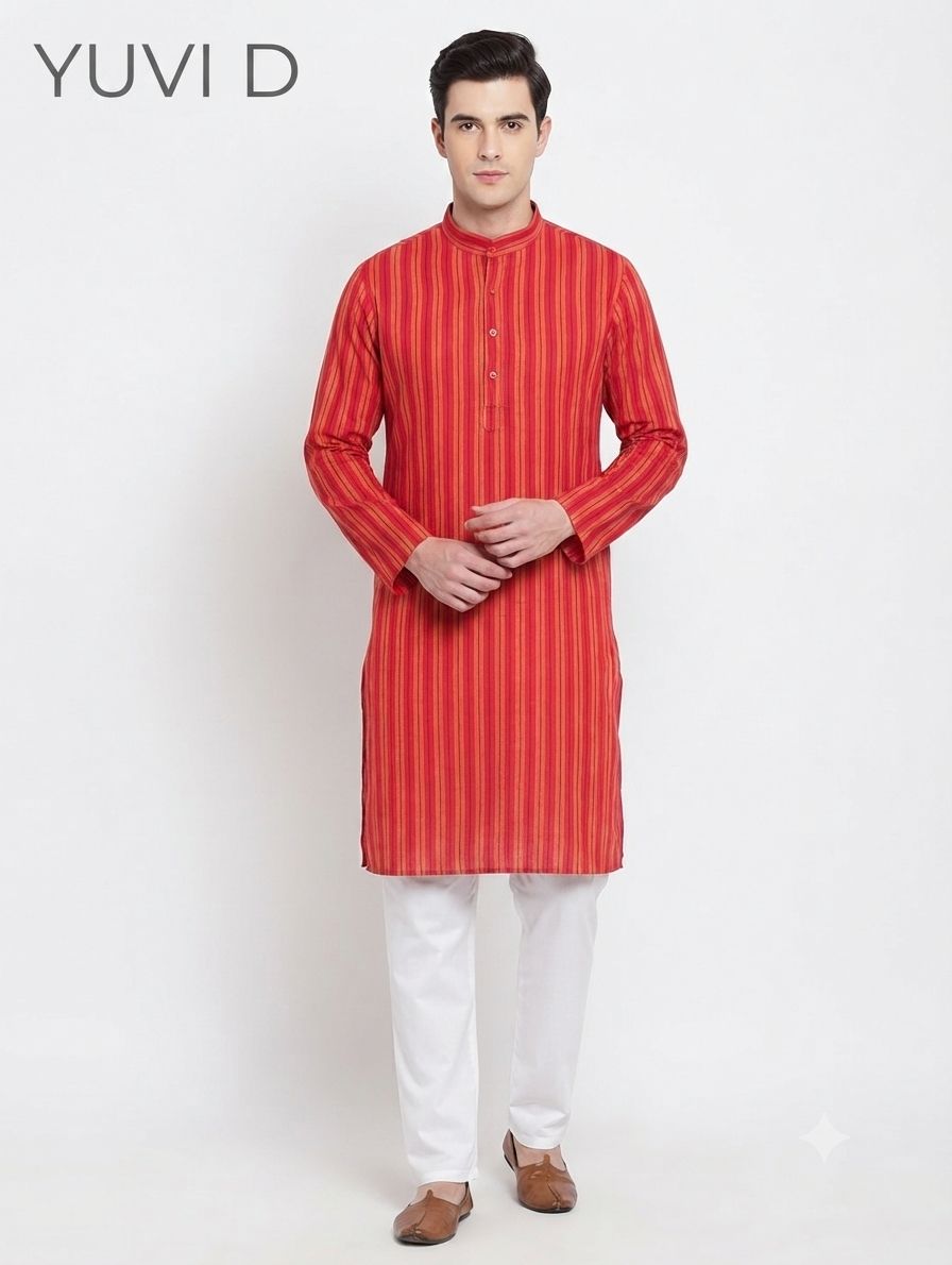 Cotton Kurta Yuvi D view 6