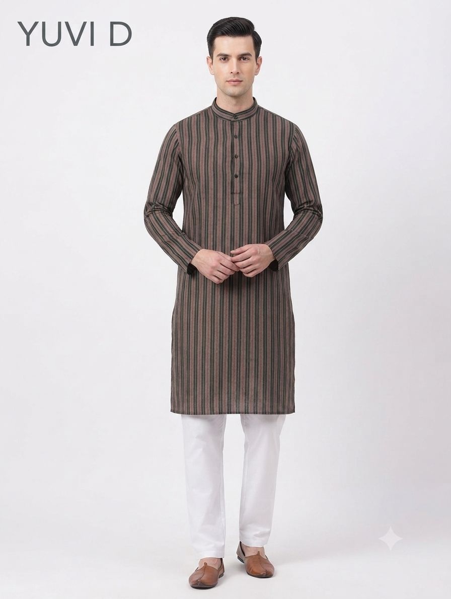 Cotton Kurta Yuvi D view 5