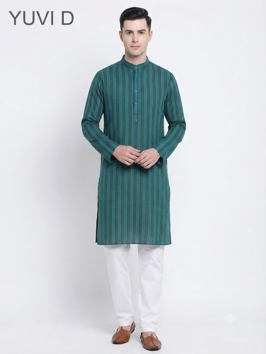 Cotton Kurta Yuvi D view 2