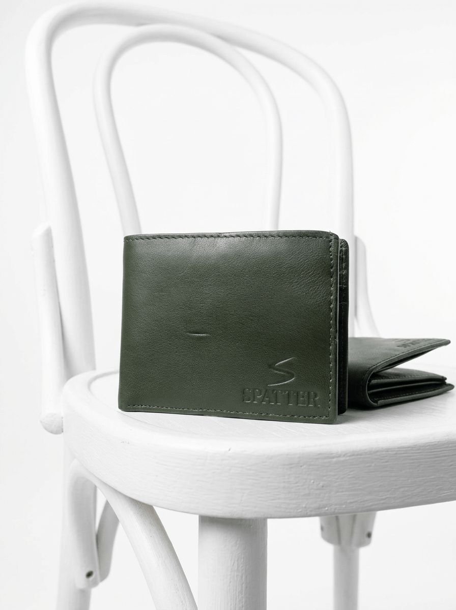 Oliv Green Spatter Wallet view 2