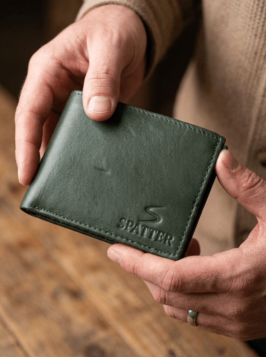 Oliv Green Spatter Wallet view 5