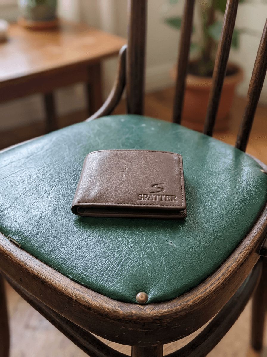 Brown Spatter Wallet view 2