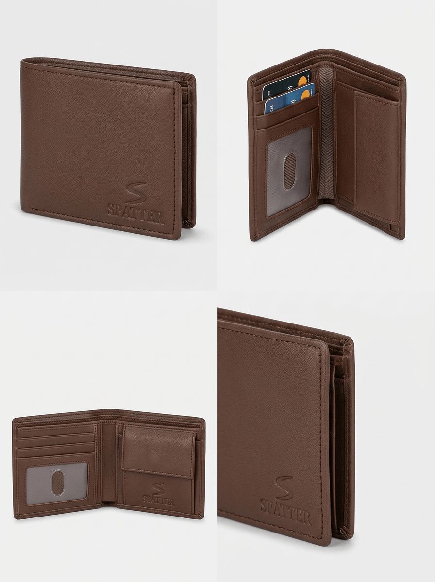 Brown Spatter Wallet view 4