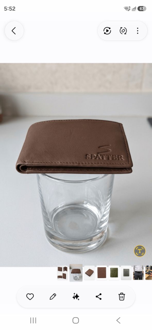 Brown Spatter Wallet view 3