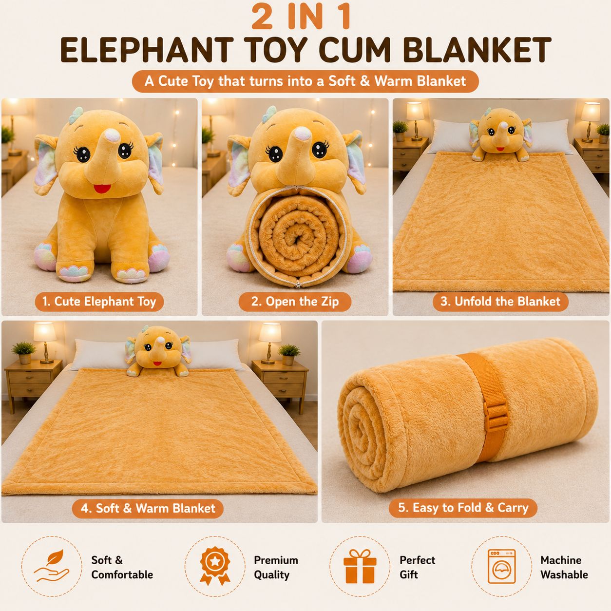 2 in 1 Toy Cum Blanket: view 3