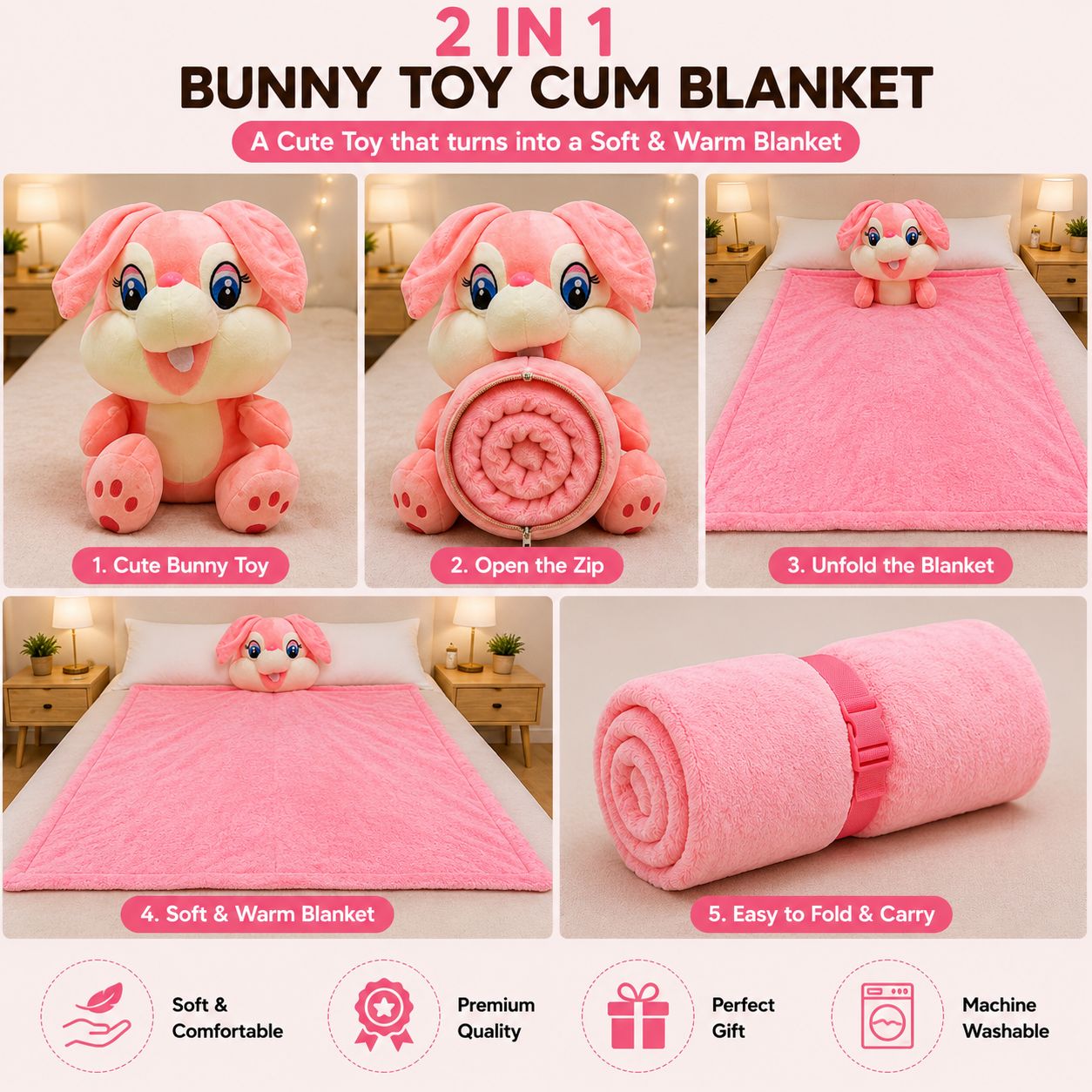 2 in 1 Toy Cum Blanket: view 4