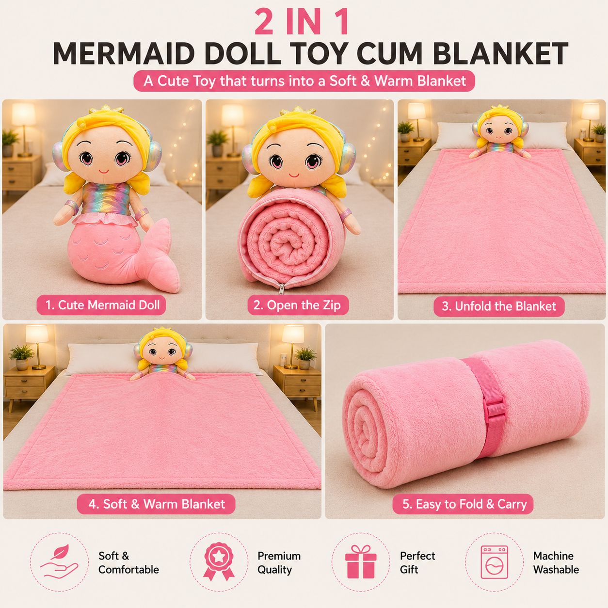 2 in 1 Toy Cum Blanket: view 5