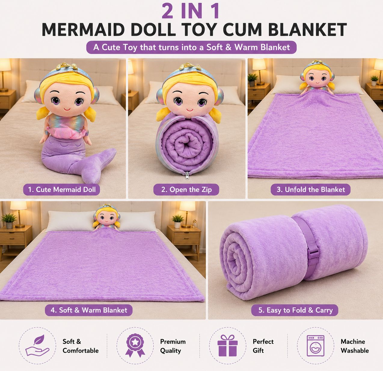 2 in 1 Toy Cum Blanket: view 7