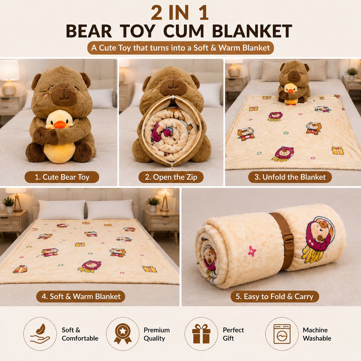 2 in 1 Toy Cum Blanket: view 10