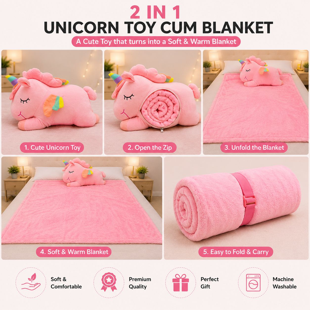2 in 1 Toy Cum Blanket: view 6