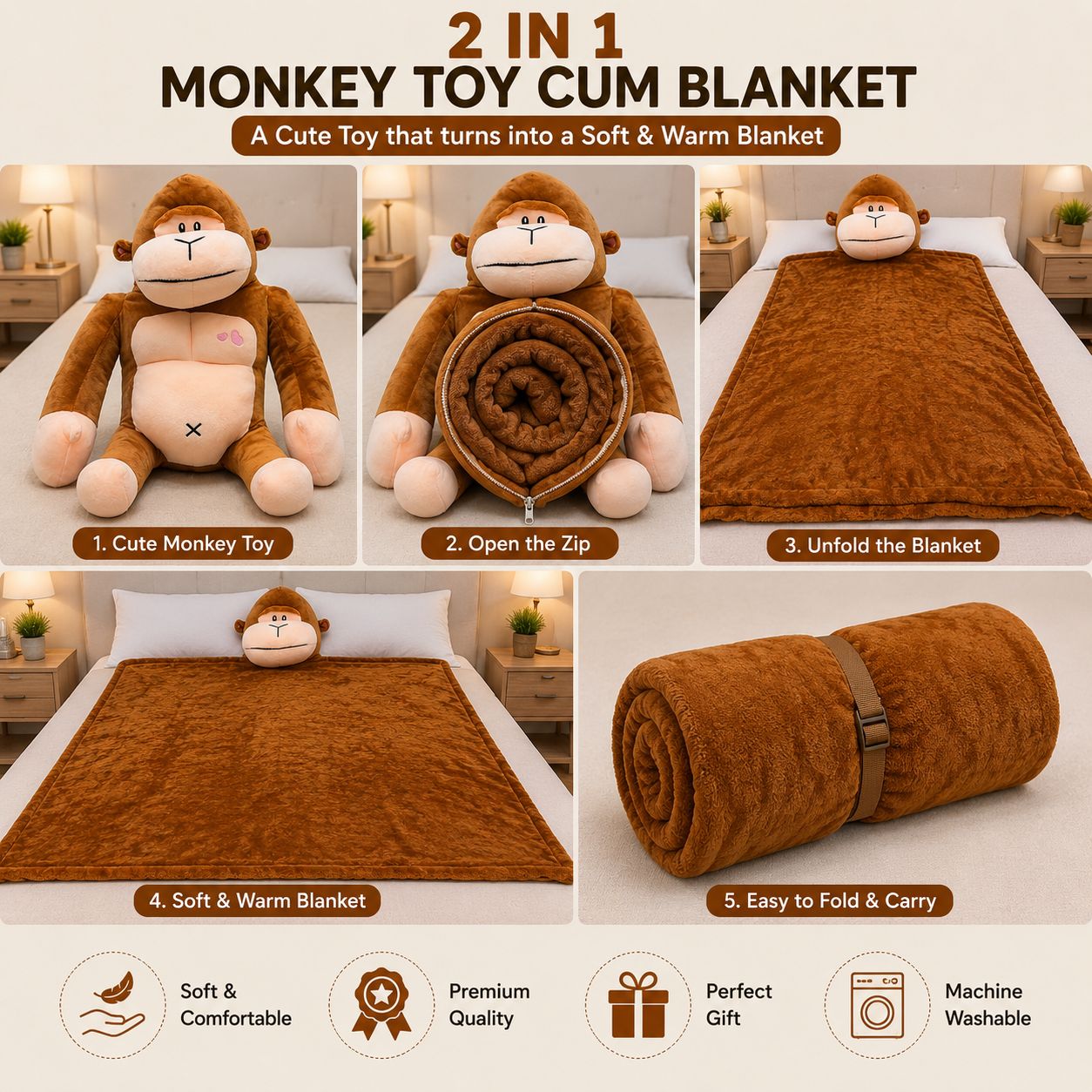 2 in 1 Toy Cum Blanket: view 9