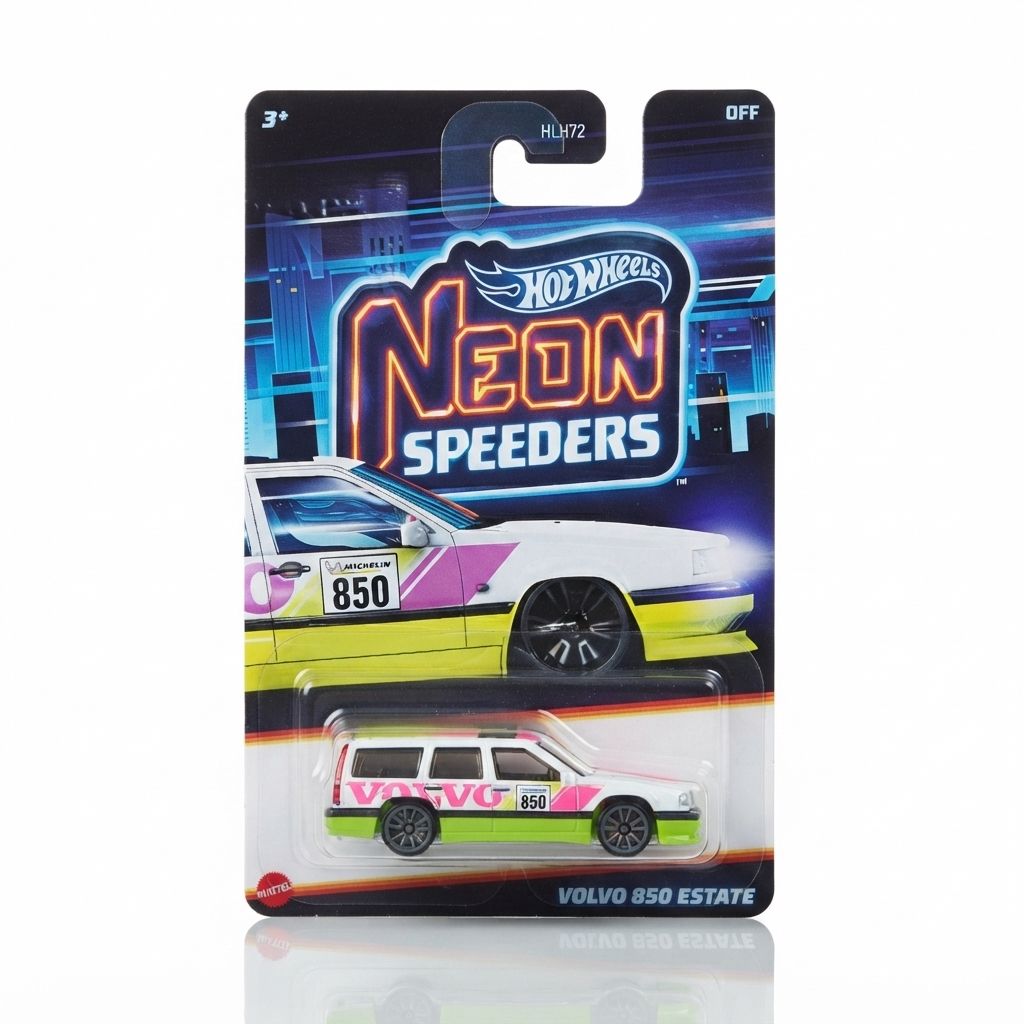 Pack Of 7 Neon Speeders Hot Wheel Car view 2