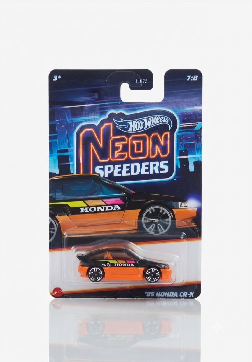 Pack Of 7 Neon Speeders Hot Wheel Car view 4