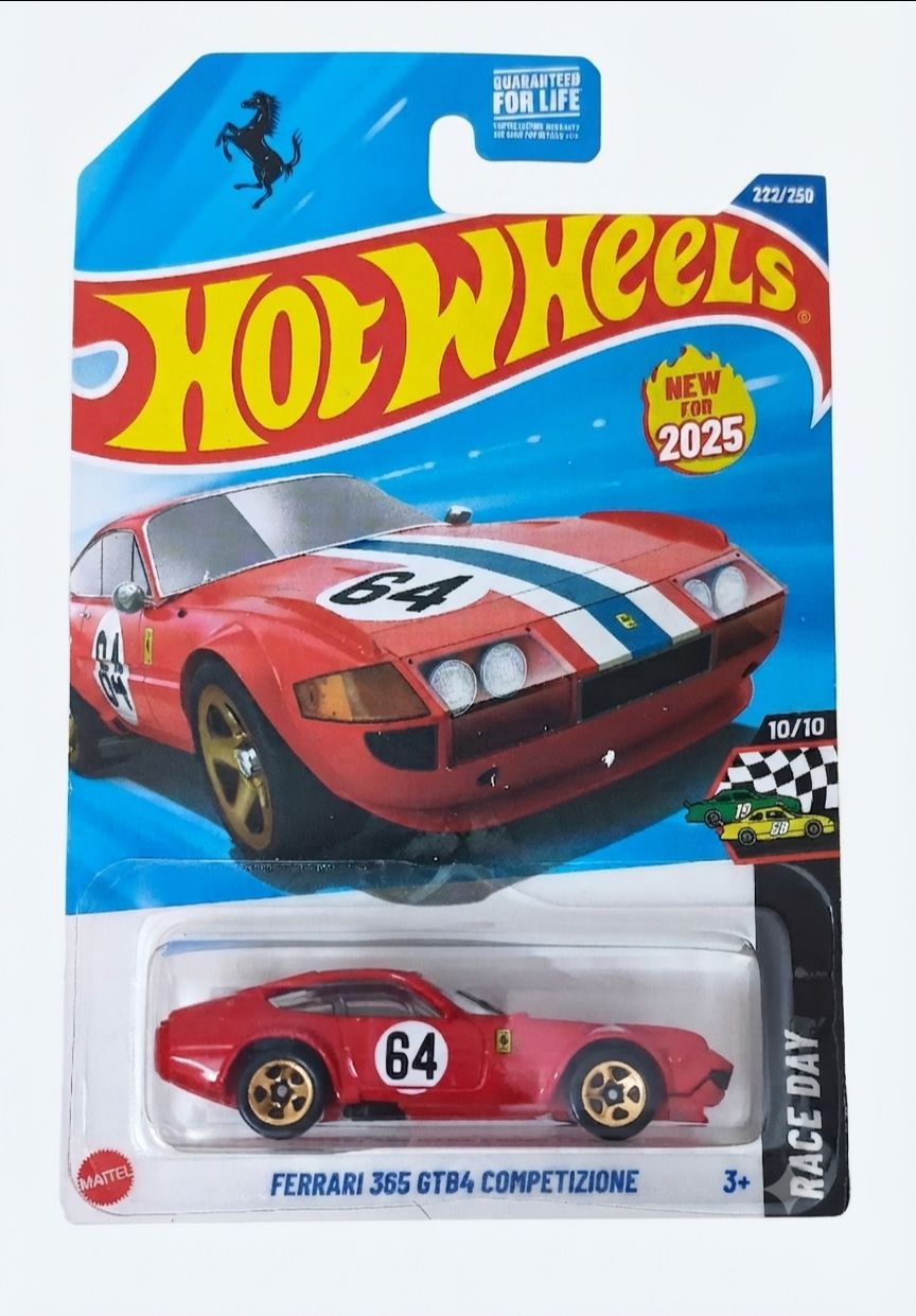 Hot Wheels Ferrari 365 GTB4 Competizione – 2025 Mainline (U.S. Card Edition)
