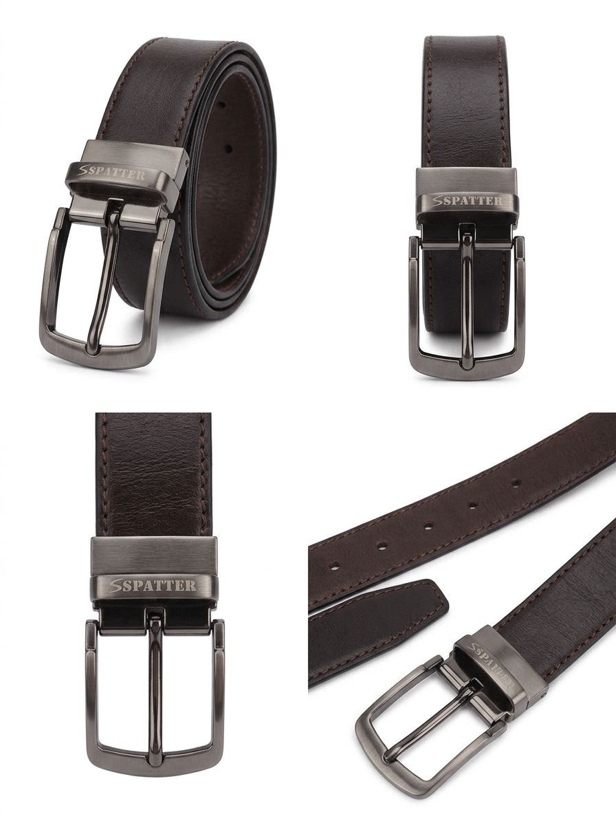 Light Brown Spatter Belt view 5