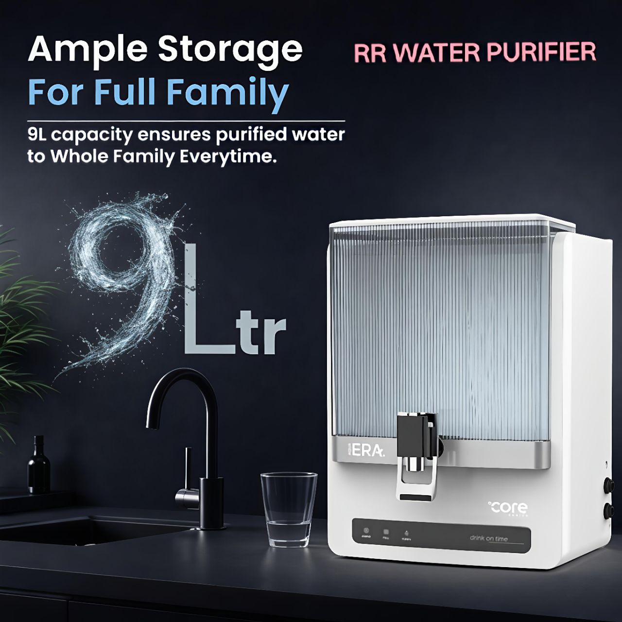 Aqua Era 2x Filter Life 80% Water Recovery Technology 4 in 1 Active Copper+ Alkaline Megha Sediment view 3