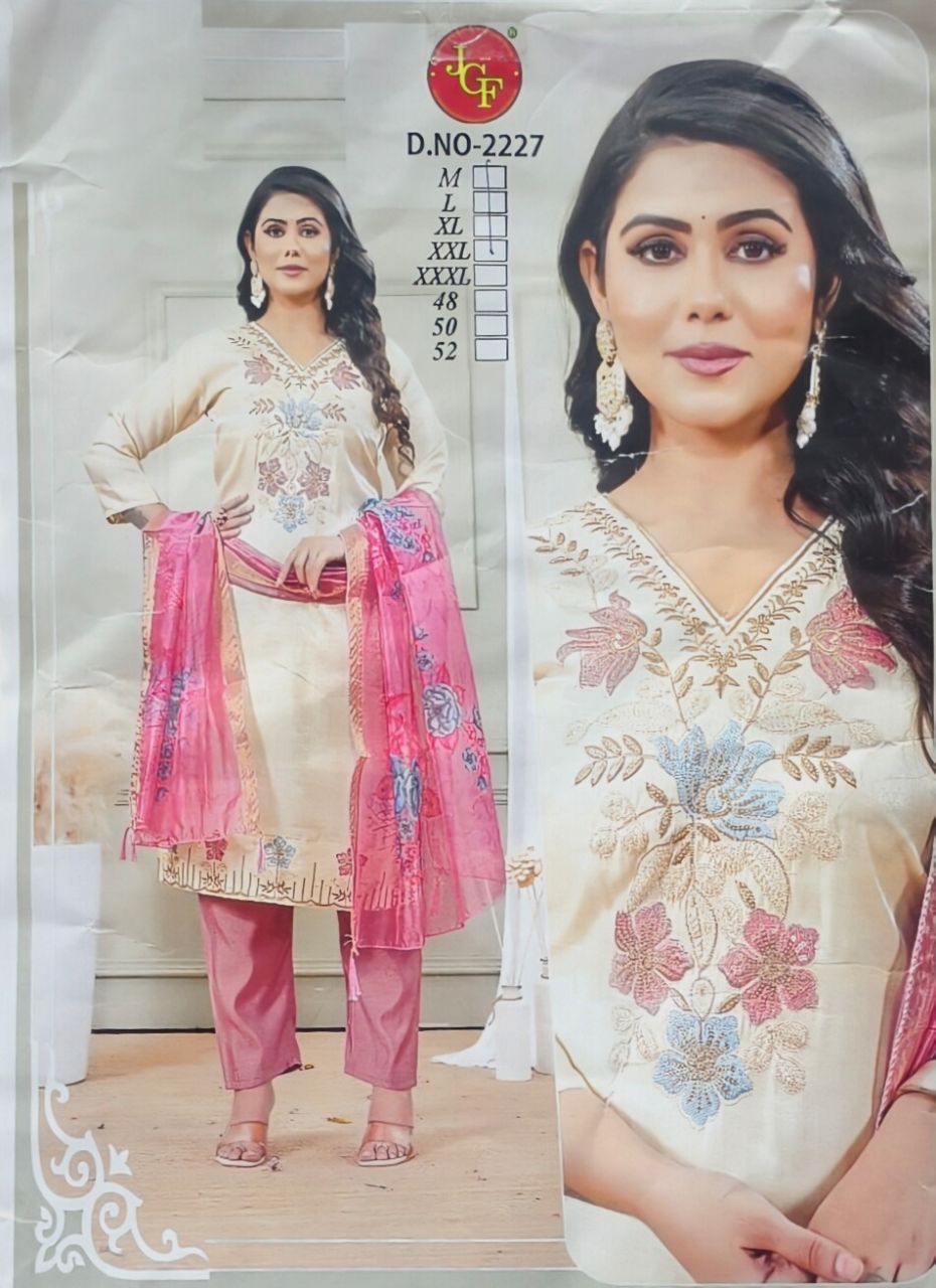 Embroidered Kurta Set by JCF view 2