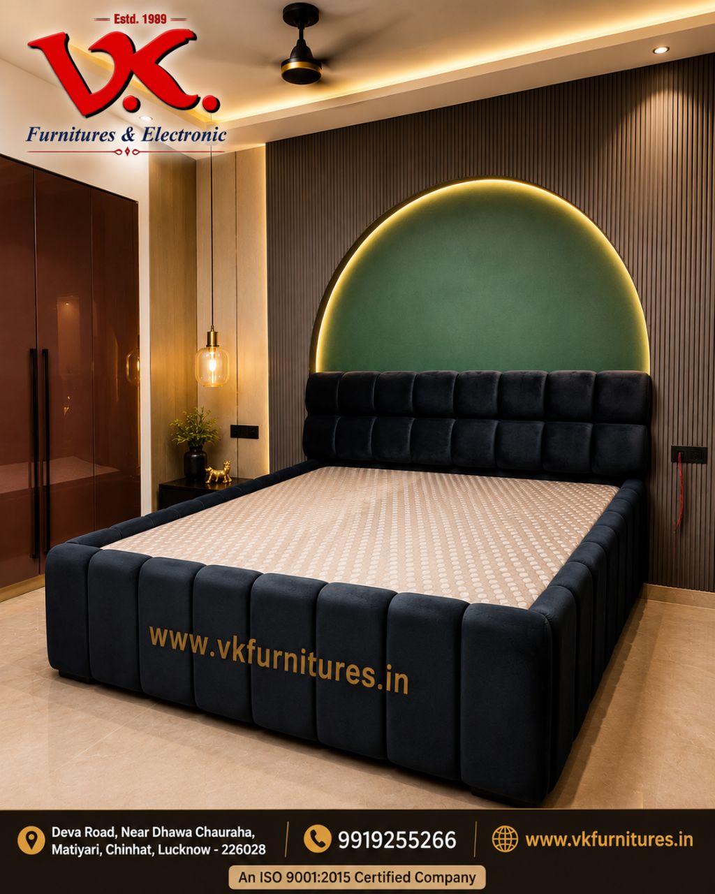 Luxurious Velvet Bed