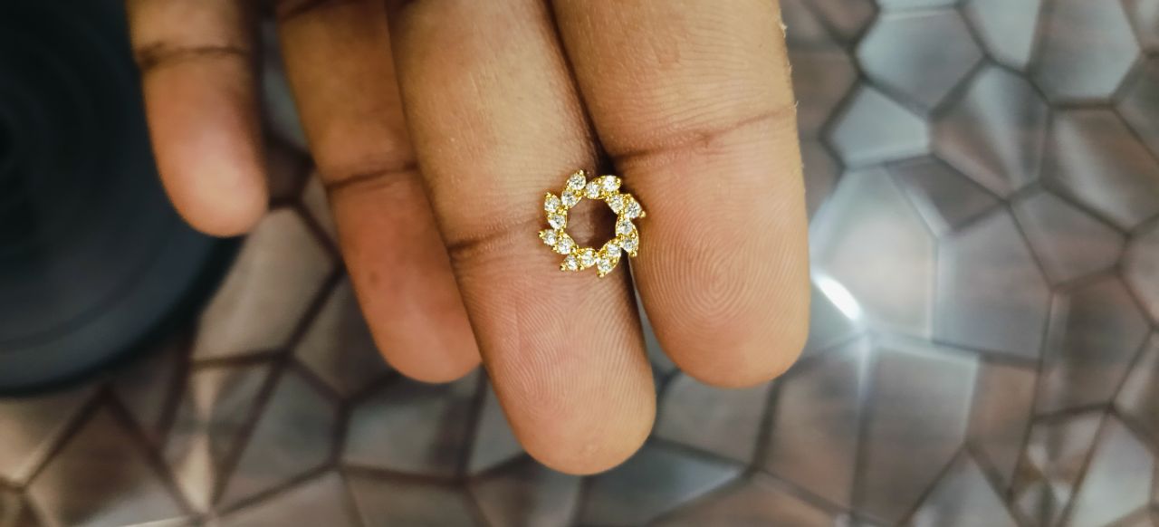 Panchaloha Diamond Studs view 2