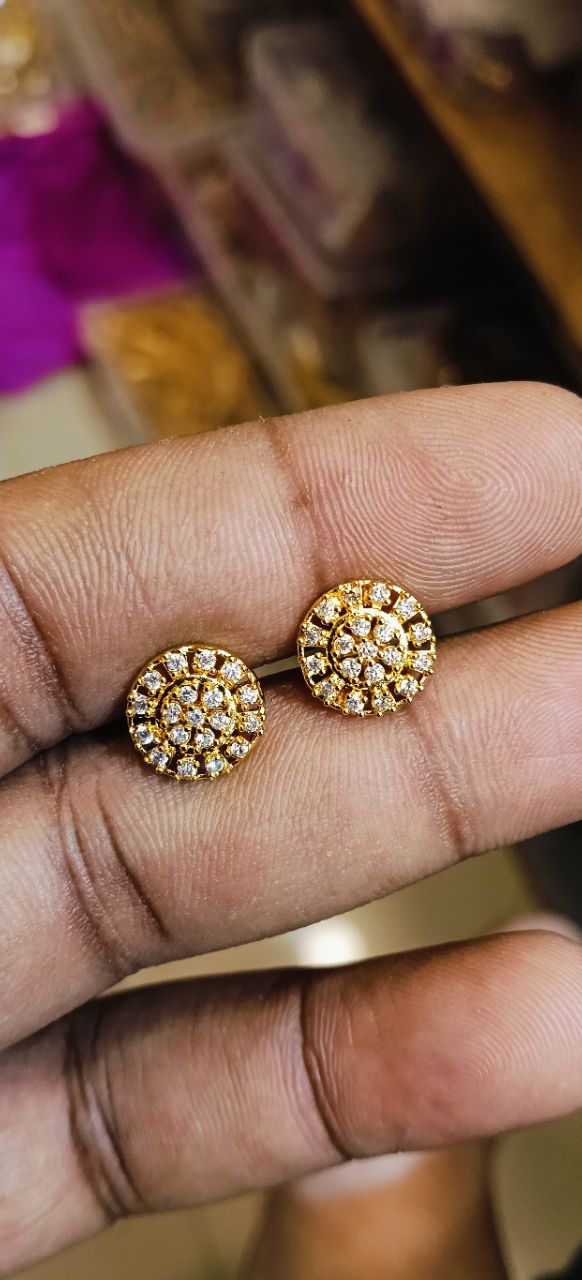 Panchaloha Diamond Studs view 2