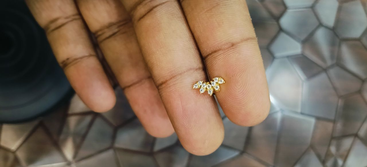 Panchaloha Diamond Studs view 2