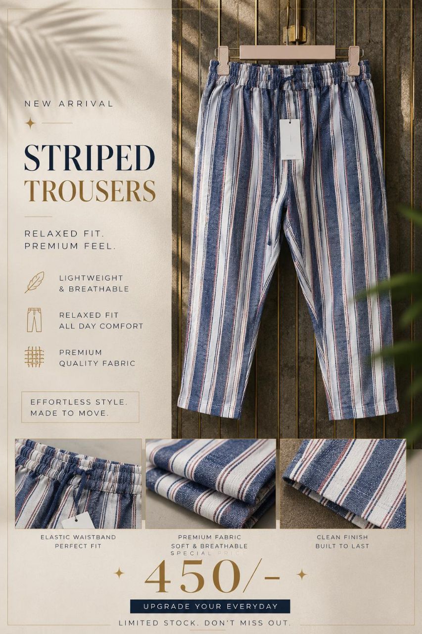 Striped Trousers view 2