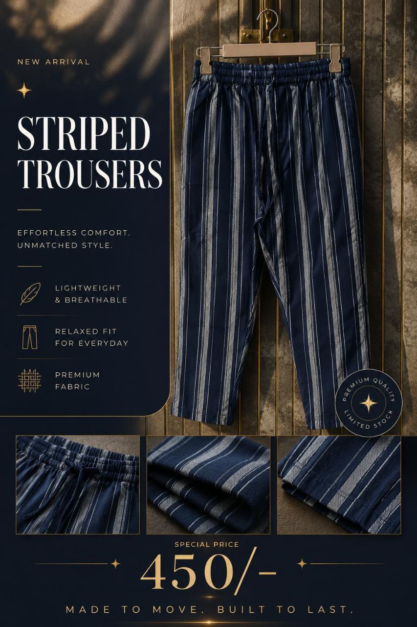 Striped Trousers view 2