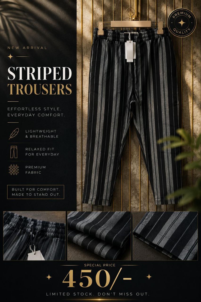 Striped Trousers view 2