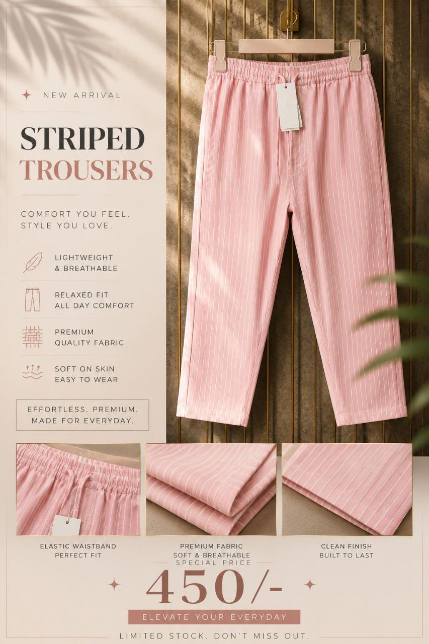 Striped Trousers view 2