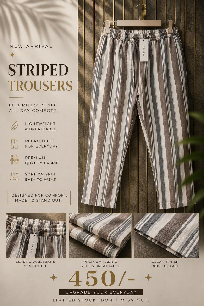Striped Trousers view 2