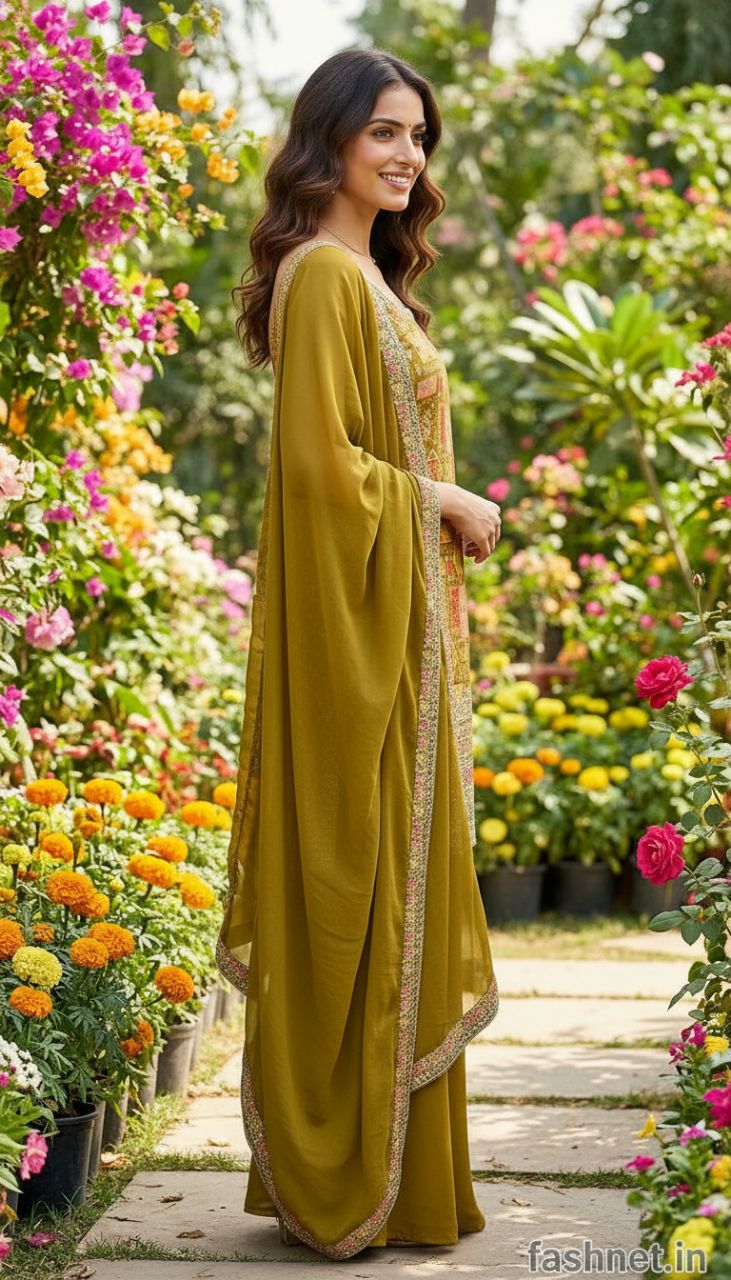 Ethnic Printed Salwar Suit Set view 2