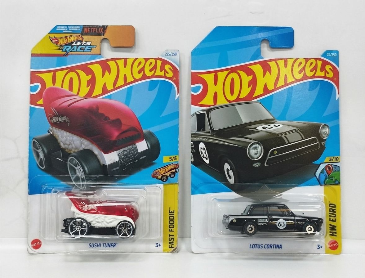 Hot Wheels 2-Car Combo Pack – Lotus Cortina & Sushi Tuner | 1:64 Scale