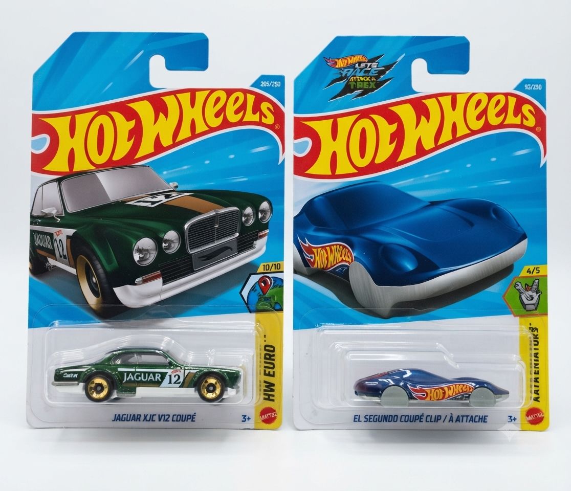 Hot Wheels 2-Car Combo Pack – Jaguar XJC V12 Coupé & El Segundo Coupé Clip | 1:64 Scale