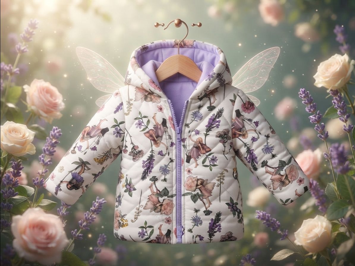Reversible Baby Hooded Jacket Sky Blue