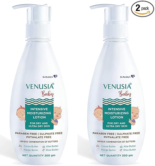 Dr. Reddy's Venusia Baby Intensive Moisturizing Lotion, provides soft and smooth skin, 300 GM view 7