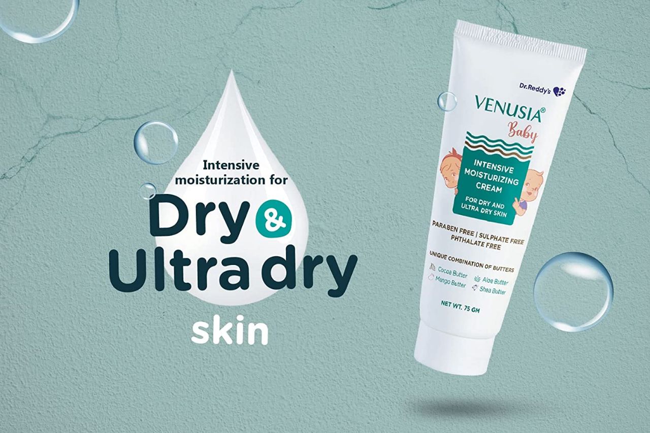 Dr. Reddy's Venusia Baby Intensive Moisturizing Cream, provides soft and smooth skin, 75 GM view 4