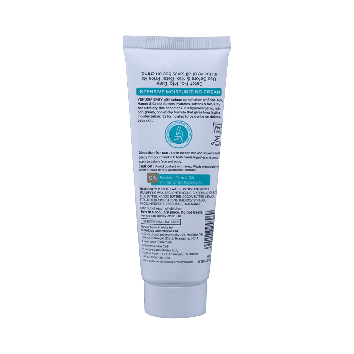 Dr. Reddy's Venusia Baby Intensive Moisturizing Cream, provides soft and smooth skin, 75 GM view 5