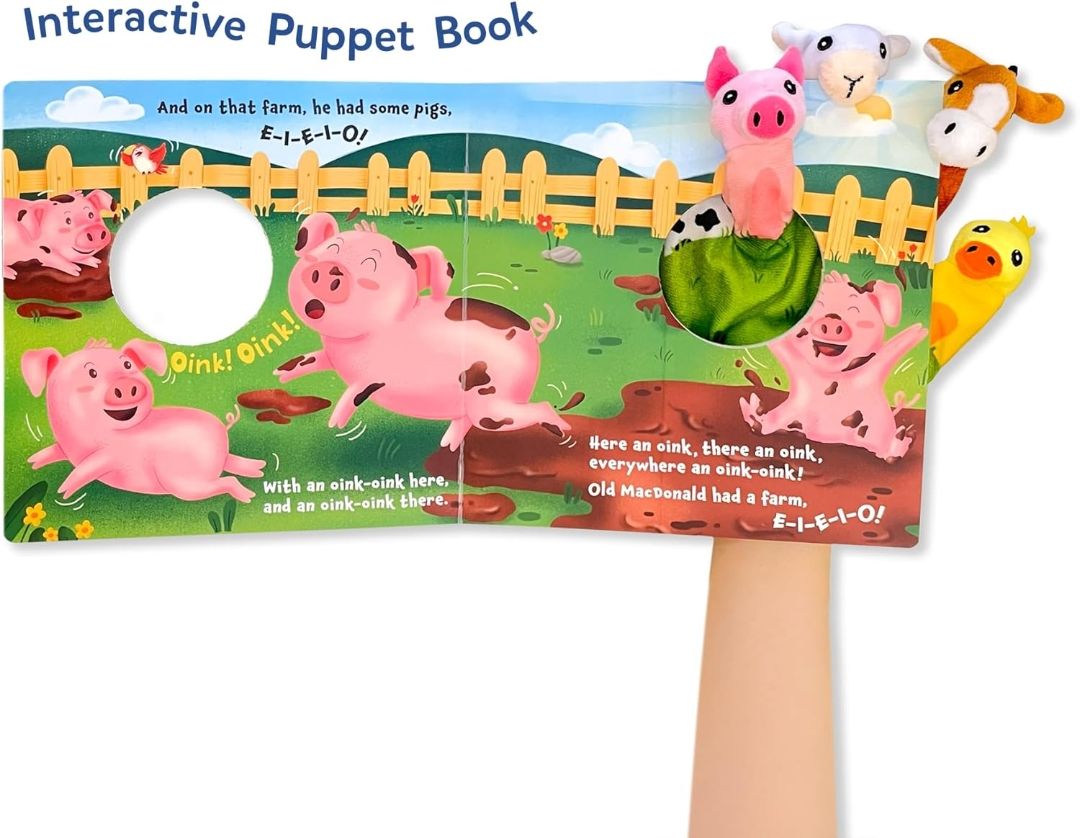 Skillmatics Cloth Puppet Book - Old Macdonald Had a Farm, Finger Puppets
Interactive for Infants & Toddlers, Early Learning & Sensory Toys, Nursery Rhyme, Gifts for Babies Ages 6 Months to 2 Years view 2