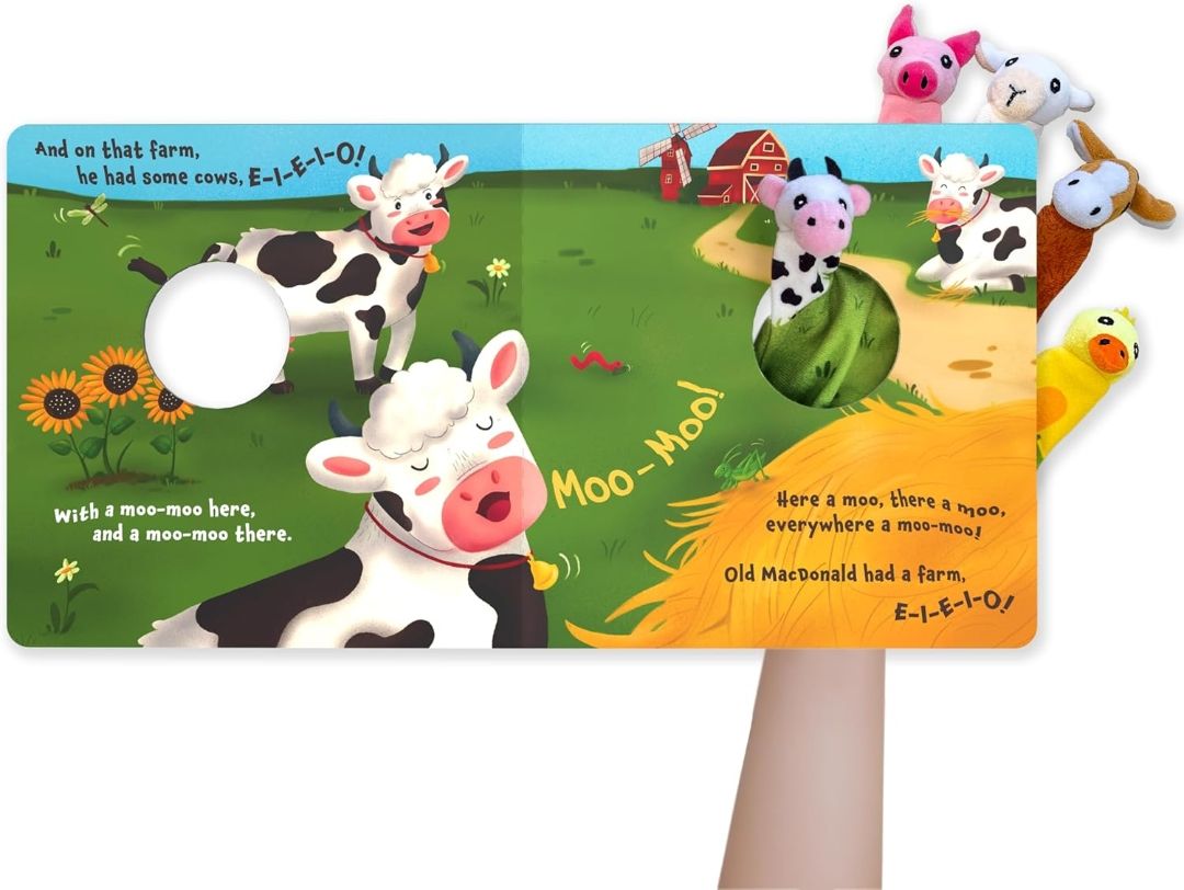 Skillmatics Cloth Puppet Book - Old Macdonald Had a Farm, Finger Puppets
Interactive for Infants & Toddlers, Early Learning & Sensory Toys, Nursery Rhyme, Gifts for Babies Ages 6 Months to 2 Years view 9