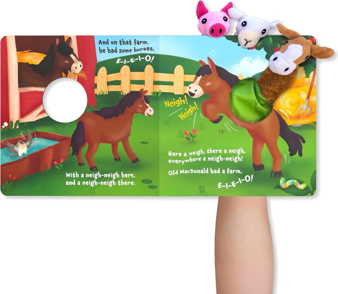 Skillmatics Cloth Puppet Book - Old Macdonald Had a Farm, Finger Puppets
Interactive for Infants & Toddlers, Early Learning & Sensory Toys, Nursery Rhyme, Gifts for Babies Ages 6 Months to 2 Years view 8
