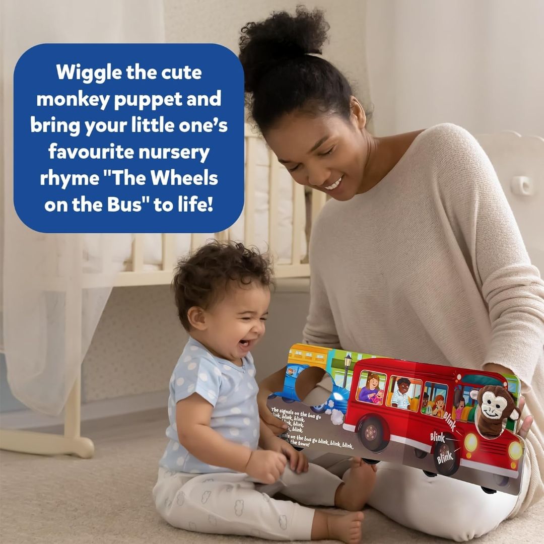 Skillmatics Cloth Puppet Book – The Wheels on The Bus, Finger Puppets
Interactive for Infants & Toddlers, Early Learning & Sensory Toys, Nursery Rhyme, Gifts for Babies Ages 6 Months to 2 Years view 2