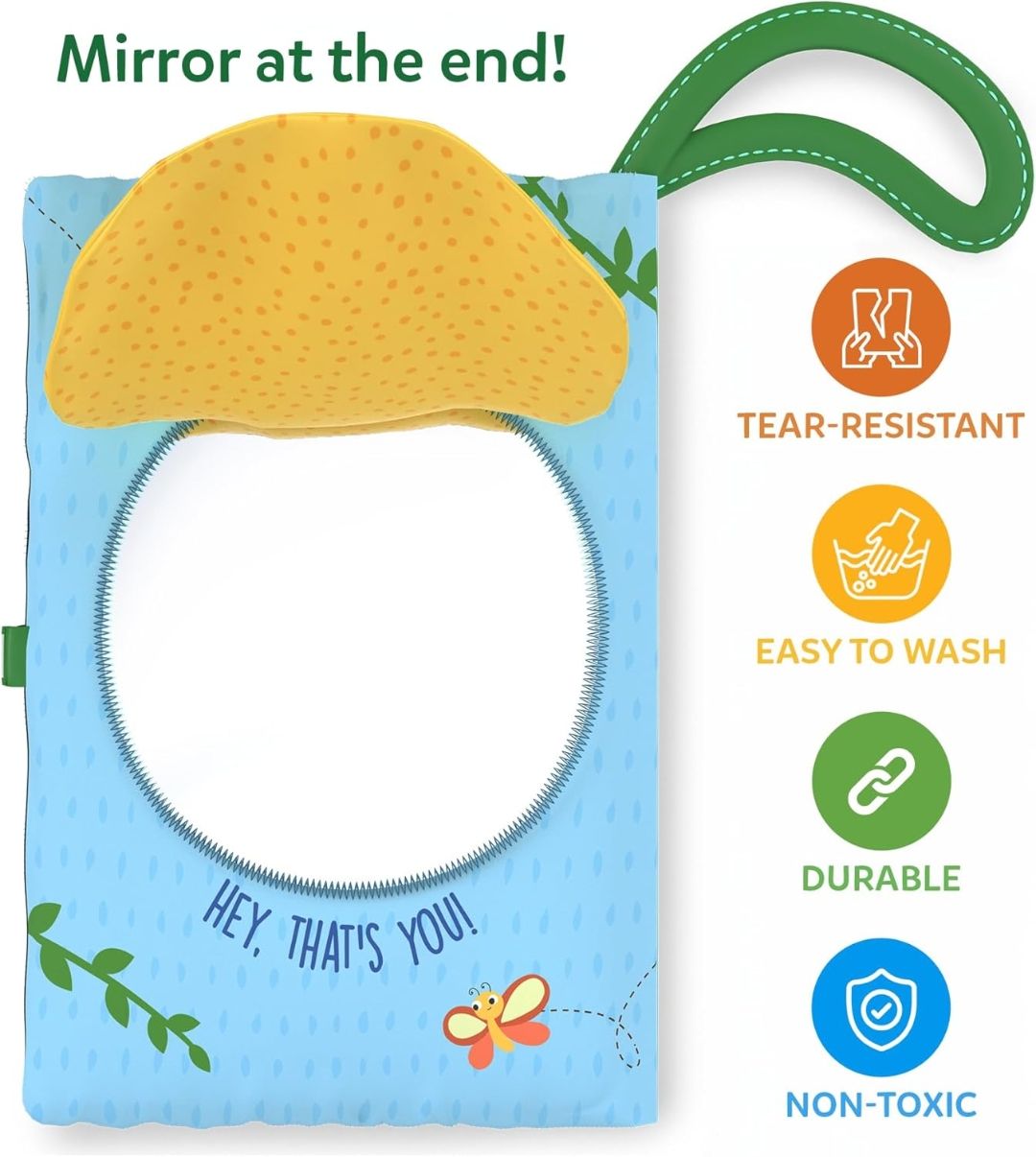 Skillmatics Peek-a-Boo Jungle Book – Soft Cloth Baby Book
Infant & Toddler Toys, Crinkle Pages for Sensory Play, Gifts for Ages 6 Months and Up view 9