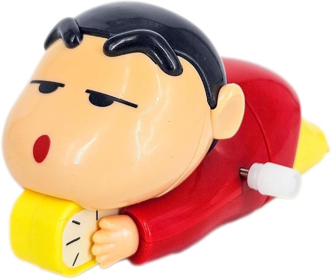 SHASHIKIRAN Shinchan Manual Clockwork Toy Anime 5CM Character Styling Crawling Flat Push Children's Toy Moving Birthday Gift Figure view 2